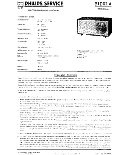 Philips B1D02A service manual