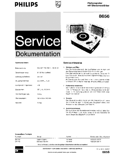 Philips 8656 service manual