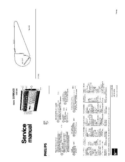 Philips 22RR300 service manual