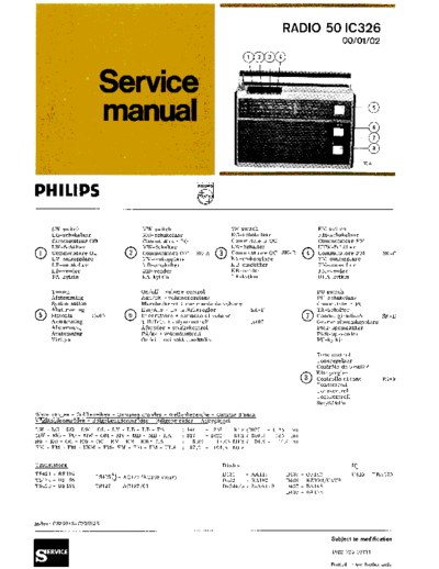 Philips 50 IC 326 service manual