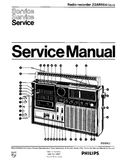 Philips 22AR664 service manual