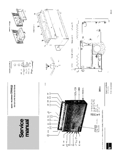 Philips Radio-Recorder_SX8522 Clock.Radio service manual