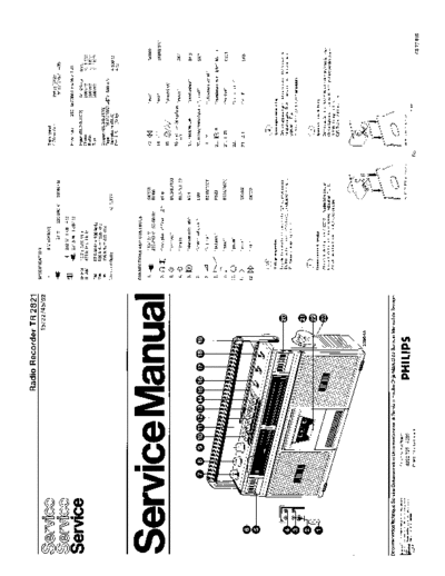 Philips Radio Recorder TR 2821 service manual