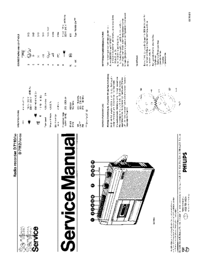 Philips Radio recorder D7110 D7112 service manual
