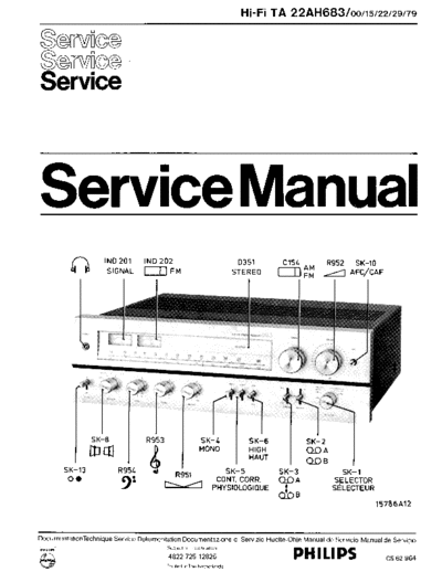 Philips 22AH683 service manual