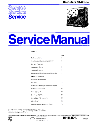 Philips N4422 service manual