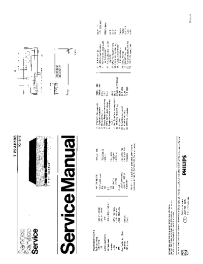 Philips T22AH105 service manual