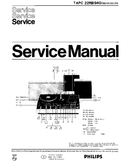 Philips 22RB940 service manual