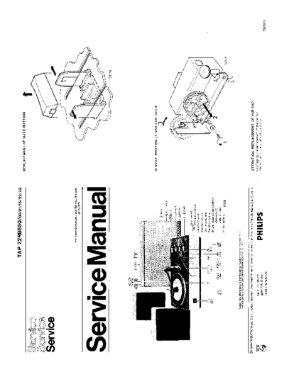 Philips 22RB850 service manual