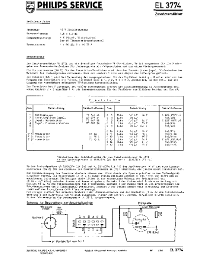 Philips EL3774 service manual