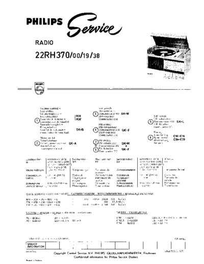 Philips 22Rh370 service manual