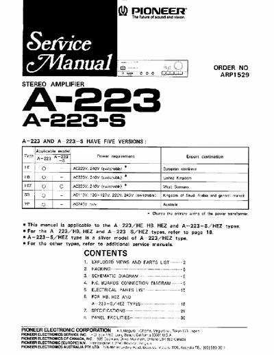 Pioneer A223 integrated amplifier