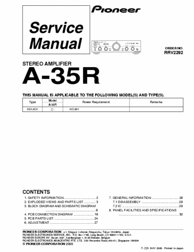 Pioneer A35R integrated amplifier