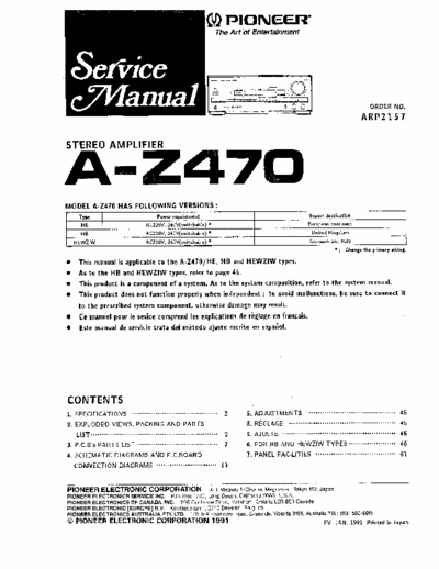 Pioneer AZ470 integrated amplifier