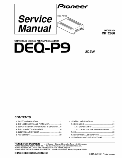 Pioneer DEQP9 car equalizer