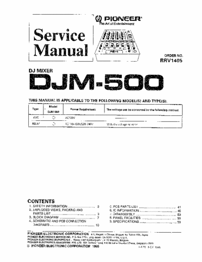 Pioneer DJM500 DJ mixer