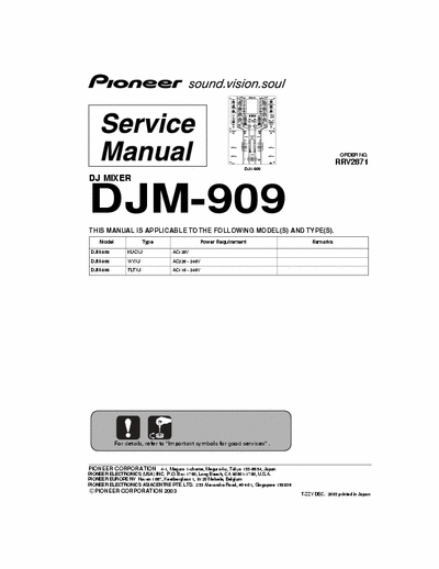 Pioneer DJM909 DJ mixer