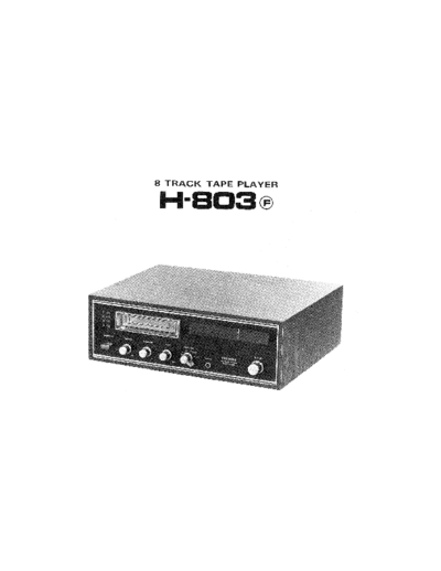 Pioneer H803 tape deck