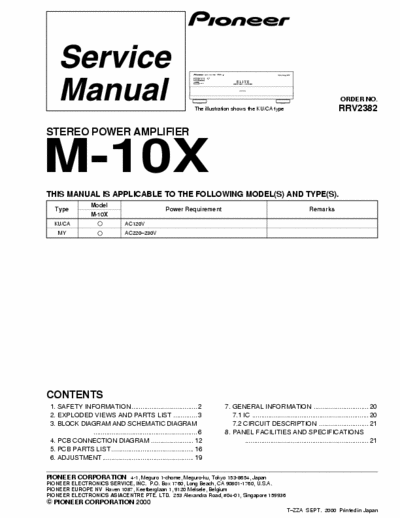 Pioneer M10X power amplifier