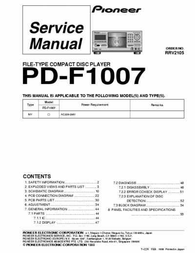 Pioneer PDF1007 cd