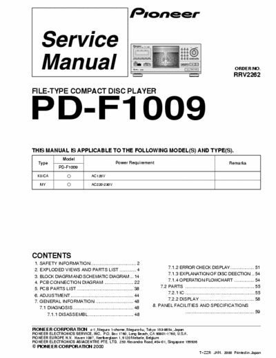Pioneer PDF1009 cd