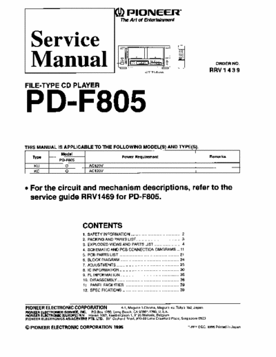 Pioneer PDF805 cd