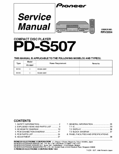 Pioneer PDS507 cd