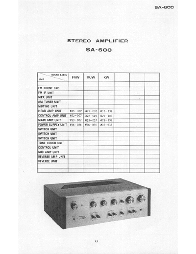 Pioneer SA600 integrated amplifier