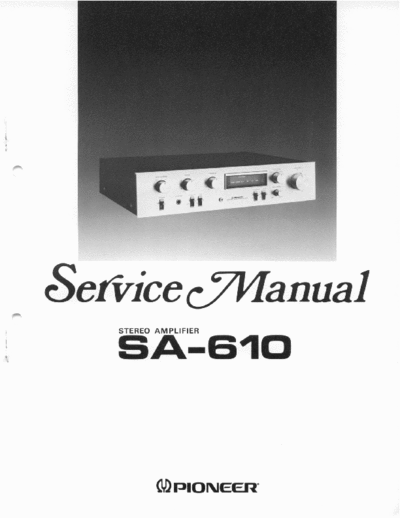 Pioneer SA610 integrated amplifier