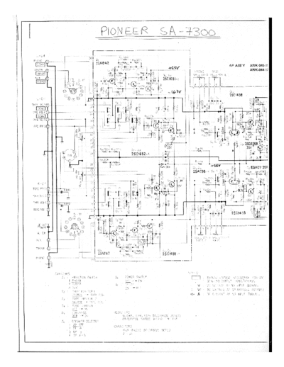 Pioneer SA7300 integrated amplifier