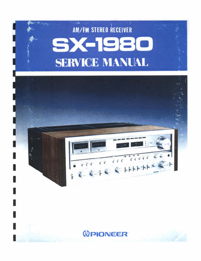 Pioneer SX1980 receiver