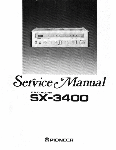 Pioneer SX3400 receiver