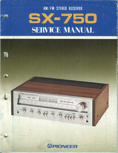Pioneer SX750 receiver