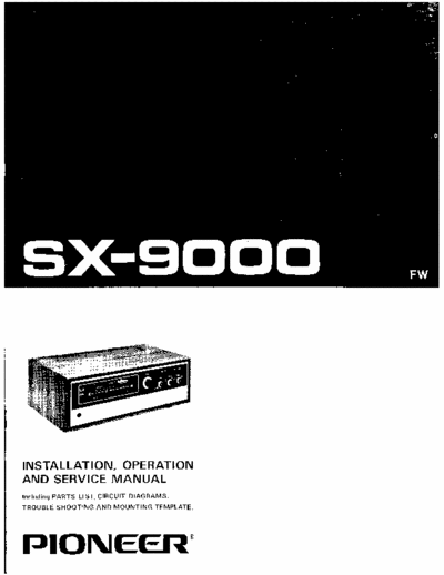 Pioneer SX9000 receiver