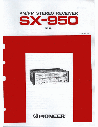 Pioneer SX950 receiver