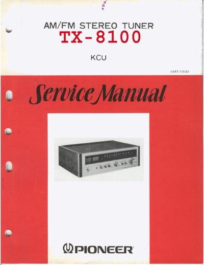 Pioneer TX8100 tuner
