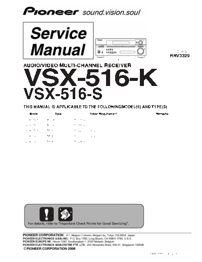 Pioneer  Service Manual