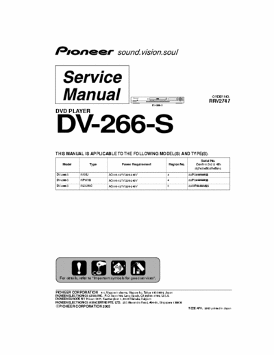 PIONEER DV-266-S SM