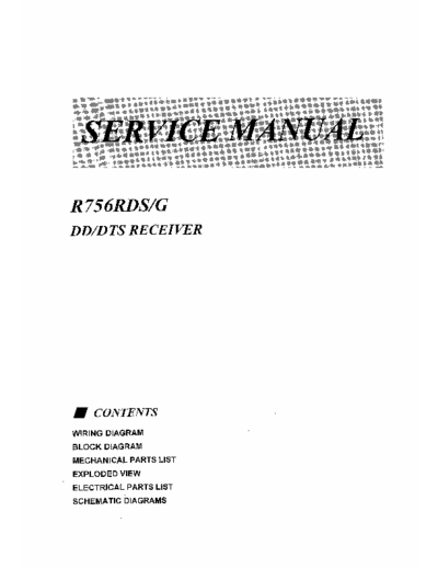 Sherwood R756 Sherwood R756 Service Manual