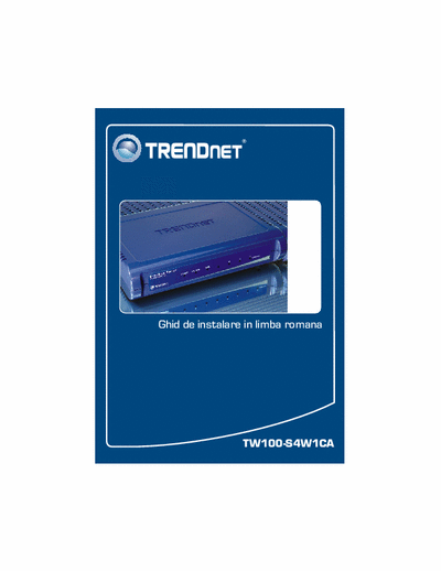 TRENDnet TW100-S4W1CA router