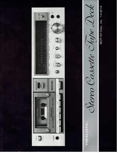 Realistic SCT-31 Owners Manual with Schematic