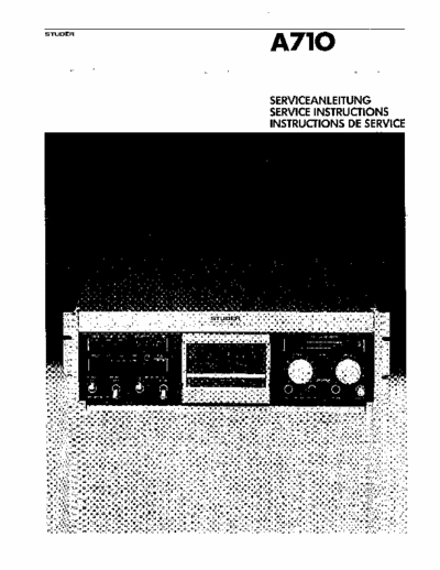 Revox A710 cassette deck