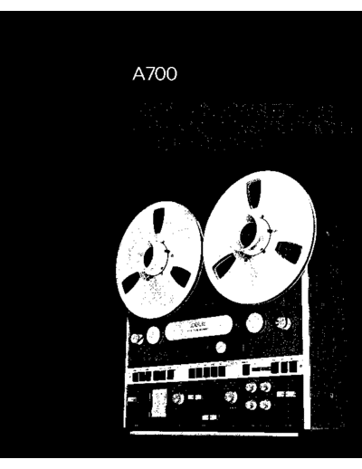 Revox A700 Owners Manual