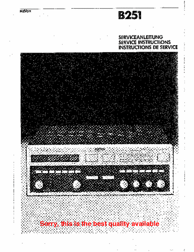 Revox B251, B252 integrated amplifier