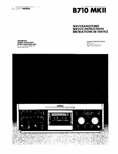 Revox B710MkII cassette deck