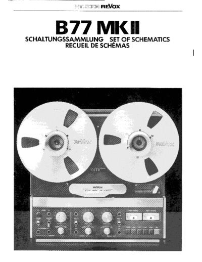 Revox B77 MKII schematics