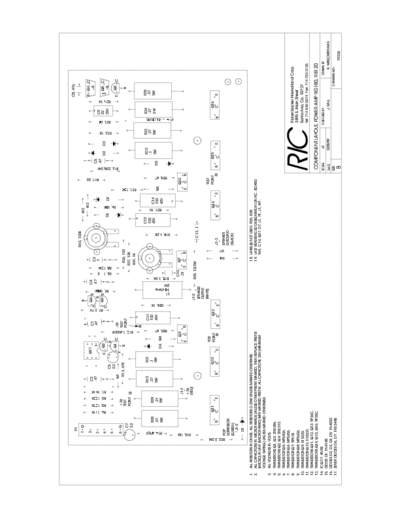 Rickenbacker RG180 guitar amplifier - PCB