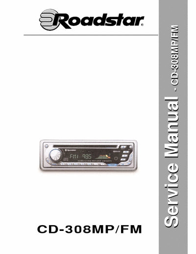 Roadstar CD308mpfm car radio