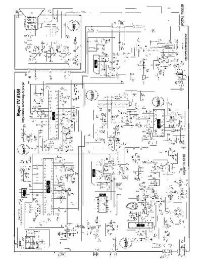 Royal TV5158 Schematic for the Royal TV5158 television set.