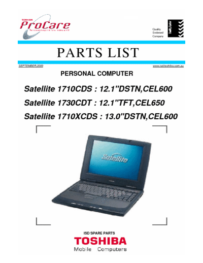 toshiba S1700-200 notebook